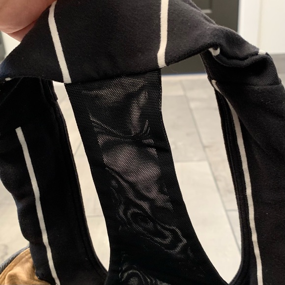 Lululemon scoopneck scoop neck tank size 4 black white grey racerback small xs - Picture 10 of 11